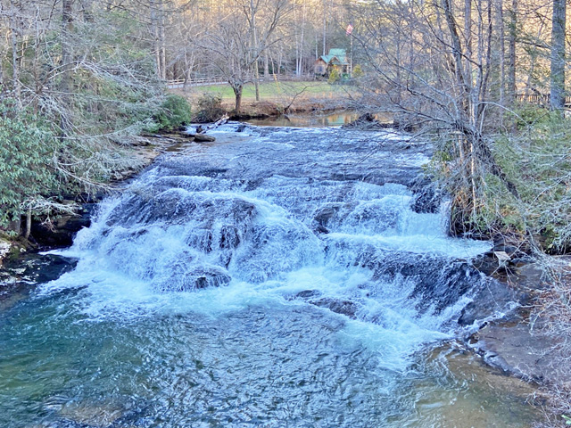 North Georgia land and home with waterfall for sale